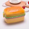 Lonchera creativa y bonita con forma de hamburguesa para estudiantes, lonchera para microondas, lonchera multicapa para niños, lonchera con frutas crujientes, regalo