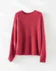 26 Novedades Otoño/Invierno Ropa para Mujer: Suéter de punto holgado de cuello redondo, mezcla de cachemir y lana cepillada suave y esponjoso, como una nube