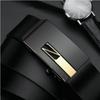 Cinturón de Cuero para Hombre con Hebilla Automática, Cinturón de Cuero de Aleación de Zinc para Hombre, Cinturón Casual de Negocios para Pantalones, Disponible al por Mayor