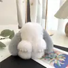 Pingente de chaveiro de carro de alta qualidade feminino Coreia do Sul criativo fofo celebridade da internet ins boneca de pelúcia coelho pingente de mochila escolar