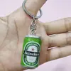 Llavero Creativo Mini Botella de Cerveza Colgante para Bolso para Botella de Vino Coke Sprite Accesorios Decoración DIY