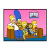 Animación de Dibujos Animados los Simpsons Impreso en las Pinturas, Decoración de Pared de Jardín de Niños Habitación en el Lienzo de Pintura