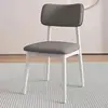 Cadeira de Jantar para Uso Doméstico, Cadeira Simples com Encosto, Cadeira de Lazer para Hotel, Fornecimento Direto da Fábrica, Cadeira de Café com Encosto Macio, Cadeira com Encosto Quadrado