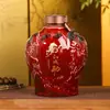 Botella de Vino de Cerámica Jingdezhen 8 5/ 5 kg Tarro de Vino Vacío Elegante para Regalo en Casa Tarro Sellado Olla de Almacenamiento de Vino