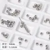 Caixa de Amor Versátil Irregular Prata CCB Acrílico Contas DIY Colar Pulseira Feito à Mão Material de Contas