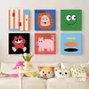 Estilo Xiaohongshu Combinação Dopamina Pintura Decorativa para Corredor Quarto Infantil Quarto de Dormir Pintura de Parede para Pendurar ao Lado da Cama Pintura de Parede de Fundo para Sofá