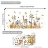 M16580 Nuevos Adhesivos de Pared Estilo Bohemio Animales de la Selva Sala de Estar Dormitorio Pared de Fondo Decoración del Hogar Adhesivos de Pared
