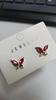 Nuevos pendientes de estilo chino S925 anti-plata para mujer, pendientes de mariposa de cristal de color, pendientes de hadas, elegantes pendientes de mariposa para mujer.