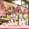 Decoraciones del Día de San Valentín Chino, decoraciones temáticas para eventos festivos de tienda, guirnaldas, cintas, adornos colgantes, accesorios para la disposición de escenas