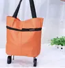 Bolsa de Compras Plegable con Ruedas, Bolsa Carrito Portátil de Gran Capacidad para el Supermercado