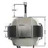 Yj58-20 Motor de Ventilador de Circulación de Aire Accesorios de Motor de Ventilador Eléctrico 5816 Ventilador de Circulación de Dos Velocidades de Tres Cables Accesorios