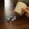 Conjunto de Copo para Dados de Bar com Tubo de Bambu, Tubo Reto de Moeda Dupla de Madeira, Copo Manual para Dados, Agitador de Dados, Conjunto de Copos para Dados Venda Quente