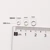 Anillo Cerrado de Plata de Ley S925 Anillo Abierto Joyería de Plata Accesorios DIY Pulsera Collar Cadena de Borla Anillo de Conexión Materiales Venta al por Mayor