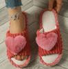 Novas Pantufas de Gato de Desenho Animado de Comércio Exterior para Mulheres, Pantufas Abertas para Casa, Pantufas de Algodão Listradas, Venda Quente Atacadista Transfronteiriça