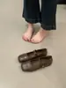 Zapatos Planos Retro para Mujer 2026 Nuevos Zapatos Mary Jane de Correa Única con Punta Cuadrada y Boca Baja para Primavera y Verano Zapatos de Cuero con Suela Suave