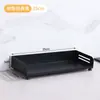 Prateleira de Armazenamento de Cozinha de Camada Dupla Prateleira de Armazenamento de Temperos Prateleira de Armazenamento de Bancada Prateleira de Metal para Temperos Branco Creme