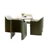 Recepción de Salón de Belleza Lujo Ligero Moderno Oficina de Ventas Departamento de Ventas Negociación Mesa Redonda Pequeña Mesa de Negociación Combinación de Mesa y Silla de Negociación