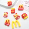 Novos Acessórios de Joia de Resina de Batata Frita Amarela DIY Capa de Celular Fivela de Sapato Adesivo de Geladeira Caixa de Armazenamento Patch Atacado
