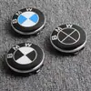 Aplicável à calota de cubo de roda BMW padrão 68mm Série 3 Série 5 X1X5X6 calota central Padrão M 10 garras calota central azul e branca