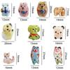 Contas de cerâmica de dragãozinho de leite fofo pintadas à mão, contas de cachorrinho dinossauro fofo, material para joias, pingente, pulseira de miçangas DIY