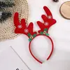 Diadema de Navidad Cuerno de Reno diadema de estrella de cinco puntas Decoraciones navideñas tocado infantil diadema suministros de decoración para fiestas
