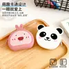 Porta-moedas de Silicone de Panda de Desenho Animado Bolsa Mini de Menina Fofa Bolsa Infantil Em Estoque Bolsa Pequena de Silicone Personalizável