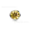 Arete de Aleación de Titanio Fengtai F136 con Incrustaciones de Circonita Joyería para Piercing Corporal de Titanio G23 Arete para Cartílago de la Oreja Arete para Labio