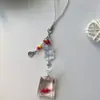 Bolsa Original Fofa Estilo Ins Menina Divertida Estrela do Mar Peixe Dourado Corrente de Celular com Miçangas Feita à Mão Pingente de Câmera CCD Tendência