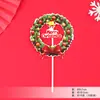 Decoração de bolo de aniversário Copyright série de Natal plug-in cola flexível Papai Noel boneco de neve árvore de Natal trem bandeira