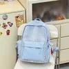 Mochila de viagem estilo Ins simples fofa grande capacidade alta aparência para alunos do ensino fundamental do ensino médio estudantes bolsa escolar