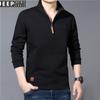 Abrigo de cuello para hombre a precio controlado, otoño e invierno, nuevo, casual, holgado, manga larga, top, suéter de cuello redondo SS5192