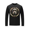 Camiseta europea para hombre de manga larga marca de moda pedrería moda para hombres gordos ropa de talla grande otoño delgada moda guapo para hombre top