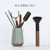 Clip de Madera Maciza Accesorios para Tazas Juego de Té Taza de Té de Caballero Pinza para Ceremonia del Té Juego de Té Seis Pinzas Kung Fu Lavado Madera de Bambú Metabo