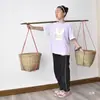Cesta de Bambú para Niños Accesorios de Performance Juguetes Jardín de Infancia Estudiantes de Primaria Cesta de Bambú Cesta Pequeña de Bambú Juego