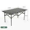 Silla plegable para acampar al aire libre, mesa plegable para vendedor ambulante, mesa para rollos de huevo, equipo para exteriores, juego portátil de mesa y silla para acampar