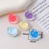 Cuentas de acrílico transparente con forma de emoticon que gotean aceite, flor pequeña, estrella de cinco puntas, corazón de melocotón, cuentas sueltas con agujero recto, accesorios para el cabello y pulseras DIY