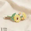 Nuevo Pasador de Flores de Amazon, Pinza de Garra de Tulipán de Alta Gama y Exquisita, Pinza de Tiburón de Girasol Estilo Coreano, Accesorio Grande para el Cabello