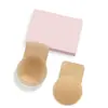 Patch de Silicone para Seio com Orelha de Coelho Laqueada Cor Sólida Silicone Invisível Push-up Anti-queda Sexy Leve