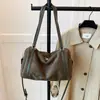Bolso Bandolera Retro de Gran Capacidad para Otoño Temprano para Mujer 2025 Nuevo de Moda Versátil Mate Bolso de Mano Cruzado