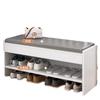 Taburete para cambiar zapatos estilo crema, zapatero para el hogar, taburete para sentarse, zapatero de entrada integrado, taburete para puerta, taburete portátil para zapatos.