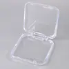 Caja de Almacenamiento Transparente de Plástico con Tapa abatible Grande y Pequeña, a Prueba de Polvo y Humedad, Caja de Plástico para Acabados, Joyero, Caja para Joyería de Cuentas