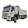 A China exporta um grande número de caminhões basculantes usados, caminhões pesados Howo basculantes, caminhões basculantes de oito rodas traseiras 6X4