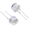 Fornecimento Direto da Fábrica Lâmpada LED de Chapéu de Palha Ultra Brilhante 8mm 0.5W Luz Branca Diodo Emissor de Luz de Chapéu de Palha F8 Plug-In Direto Luz Branca