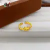 Libro Rojo Pequeño Mismo Estilo Oro de Arena Vietnamita Calado Moneda Caballo Mecedora Anillo Transferencia de Dinero Diseño de Anillo Joyería