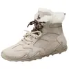 Zapatos de Mujer Gongyang 2026 Otoño/Invierno Versátiles Forrados de Felpa Engrosados Piel Genuina Cálidas Botas de Nieve Zapatos Deportivos Casuales para Mujer