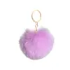 Llavero de bola de pelo de conejo rex imitación 8CM, colgante de bola de pelo de conejo rex artificial, accesorios para ropa, transfronterizo