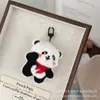 Llavero de Peluche con Pajarita, Oso Panda Gato, Llavero de Muñeco Oso, Colgante para Bolso, Pasador, Accesorios para Ropa