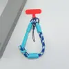Estilo ins correa de teléfono tejida de color contrastante correa corta para la muñeca colgante de llavero de cámara CCD anti-pérdida unisex