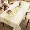 Nova Toalha de Mesa Estilo Chinês, Impermeável, à Prova de Óleo, Lavável, Toalha de Mesa Retangular para Sala de Jantar, Luxo Leve, Sensação de Alta Qualidade, Pano de Cobertura para Uso Doméstico, Toalha de Mesa de Centro