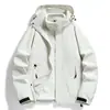 Conjunto de Dos Piezas para Mujer, Otoño e Invierno 2025, Ropa de Senderismo para Exteriores a Prueba de Viento e Impermeable Tres en Uno, Chaqueta de Color Sólido para Hombre, A Prueba de Viento e Impermeable